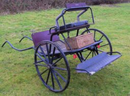 Horse Carriage H and M Competition Gig, double seated vehicle, with full width back step. Carriage 1 #505 full